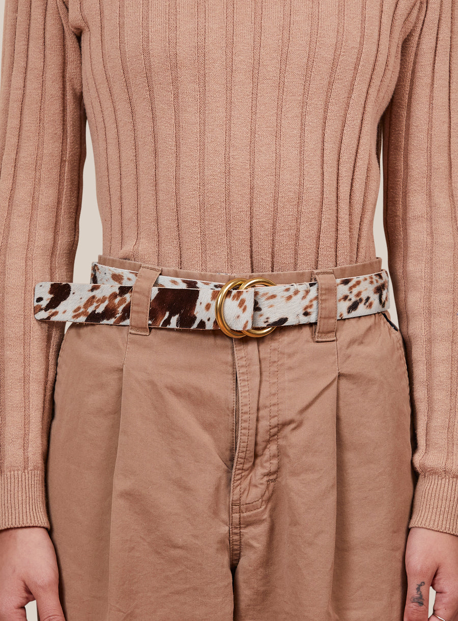 O-Ring Belt - Speckled Cow