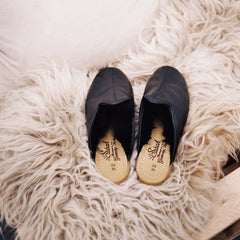 Black on Black Shearling Baba (Mens)
