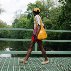 Traveler Tote - Turmeric Suede