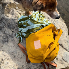 Traveler Tote - Turmeric Suede