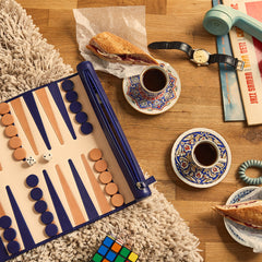 Travel Backgammon Board (Sabah Blue)