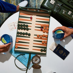 Travel Backgammon Board (Denali Green)