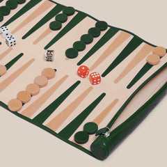 Travel Backgammon Board (Denali Green)