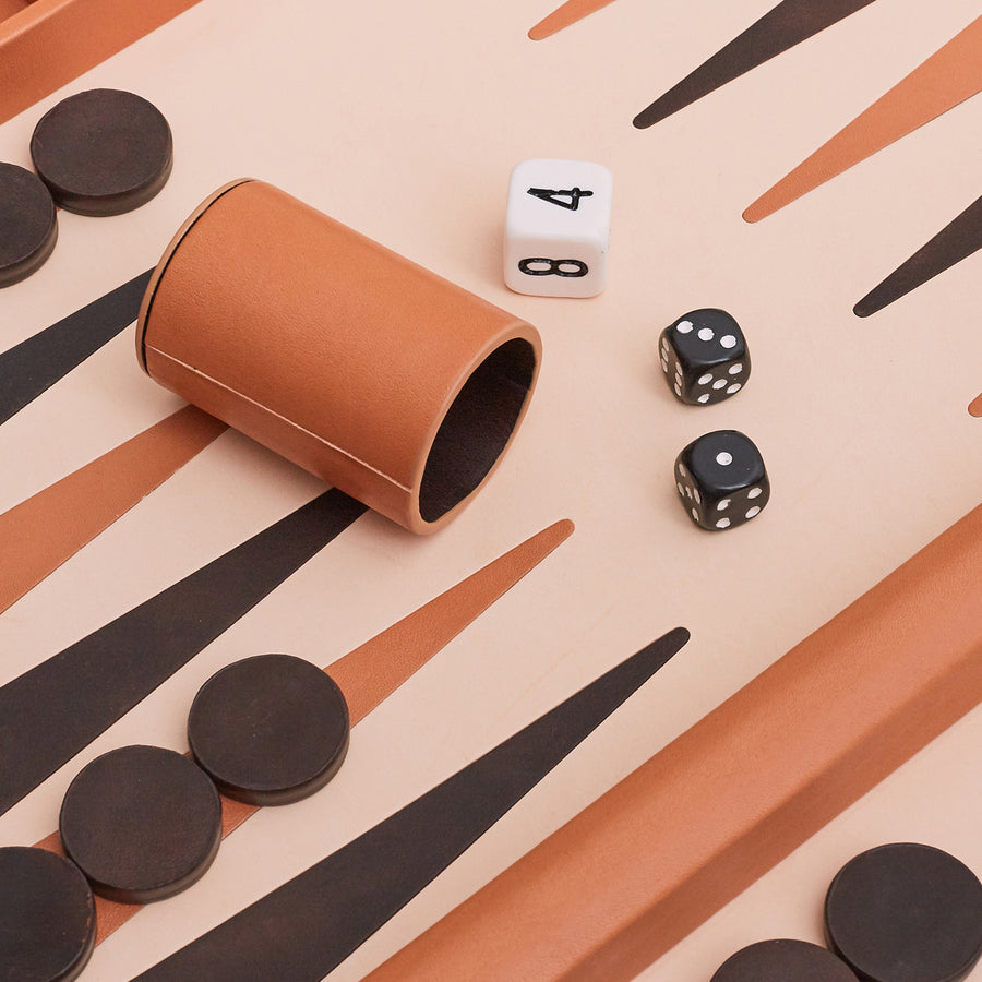 Backgammon Collector's Case Set - Camel