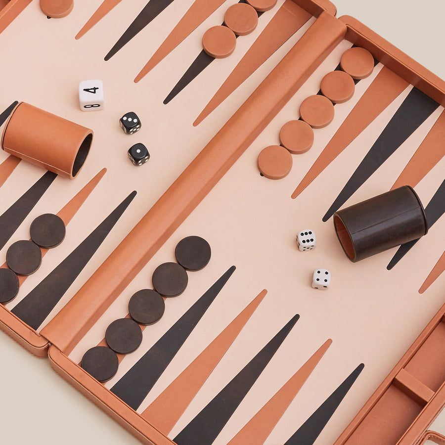 Backgammon Collector's Case Set - Camel