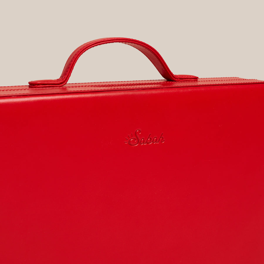 Backgammon Traveler's Case Set - Red