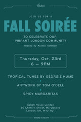 Fall Soirèe in Marylebone