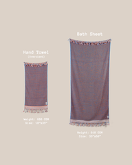 Super Loop Hand Towel & Bath Sheet Set - İzmir