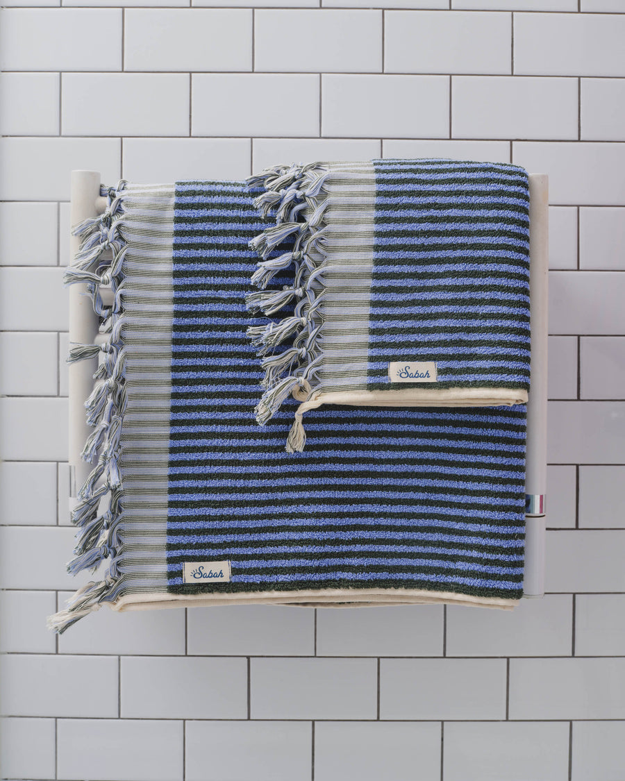 Super Loop Hand Towel & Bath Sheet Set - Kaş