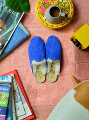 Electric Blue Shearling Baba (Mens)