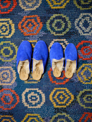 Electric Blue Shearling Baba (Womens)