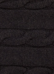 Cable Knit Beanie - Charcoal