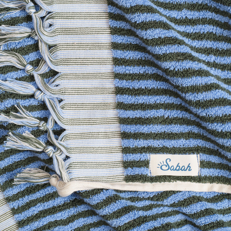 Super Loop Hand Towel & Bath Sheet Set - Kaş