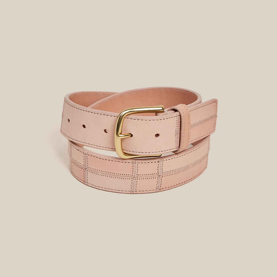 Patchwork Belt - Veg Tan