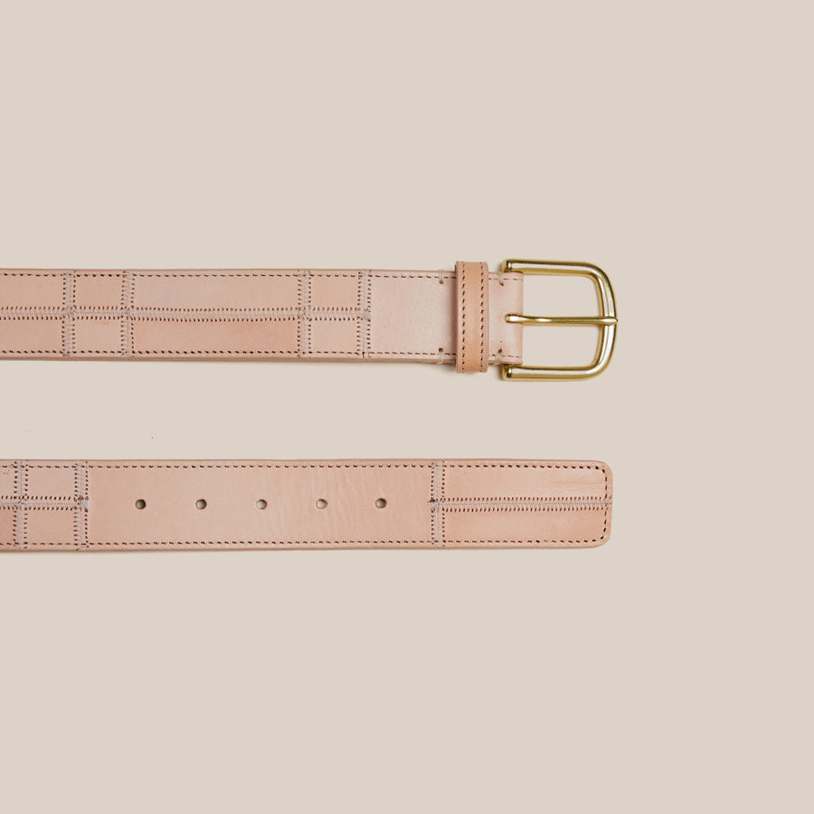 Patchwork Belt - Veg Tan