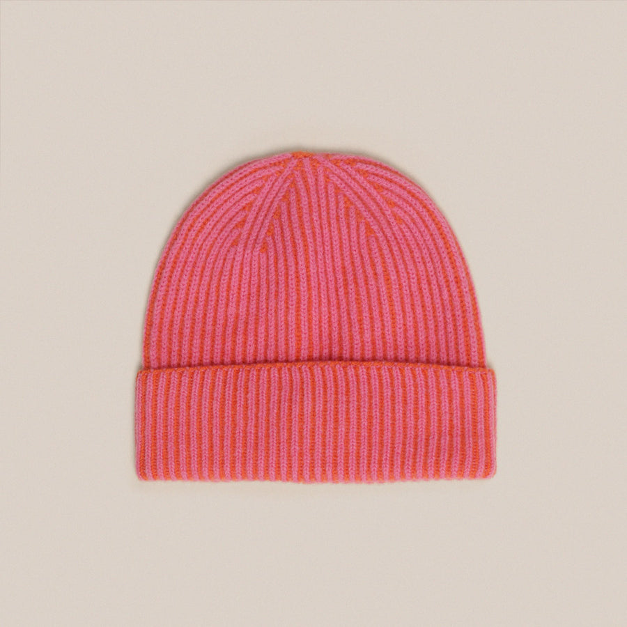 Sabah Pink/Orange Wool Beanie