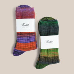 Yarn Dye Socks - Forest