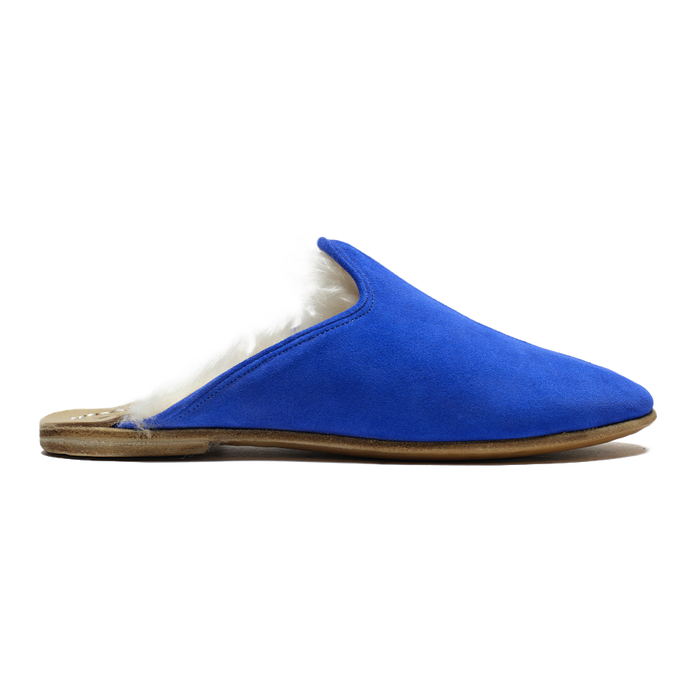 Electric Blue Shearling Baba (Womens)