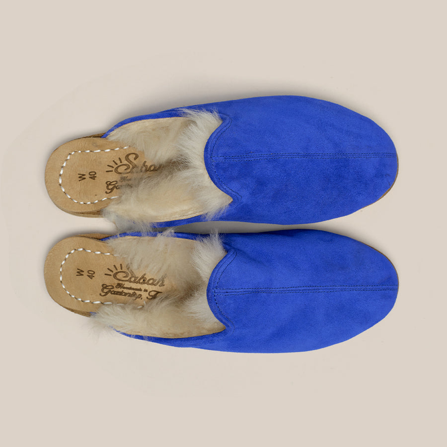 Electric Blue Shearling Baba (Womens)