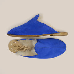 Electric Blue Shearling Baba (Womens)