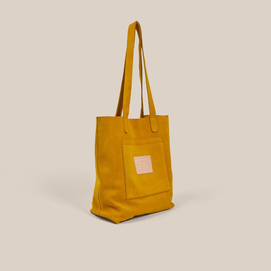 Traveler Tote - Turmeric Suede