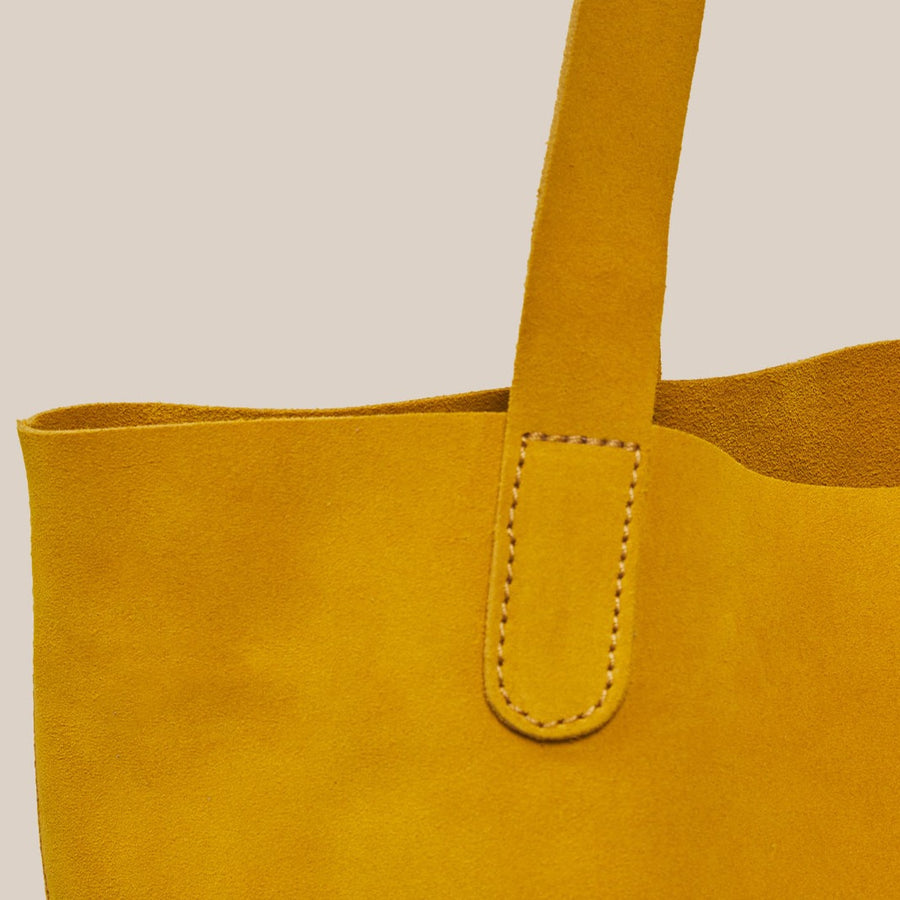 Traveler Tote - Turmeric Suede