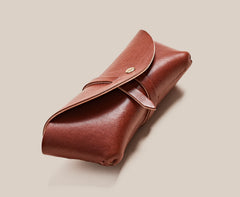 Leather Glasses Case - Talavera Brown