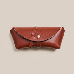 Leather Glasses Case - Talavera Brown