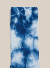 Hand Tie-Dyed Indigo Socks By Philip Huang
