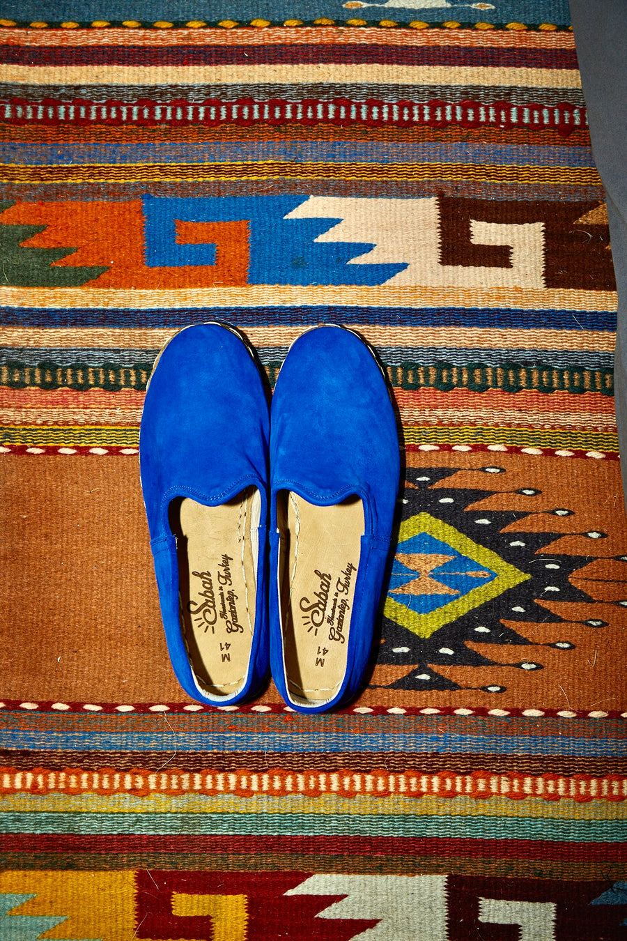 Electric Blue Suede Sabah (Mens)