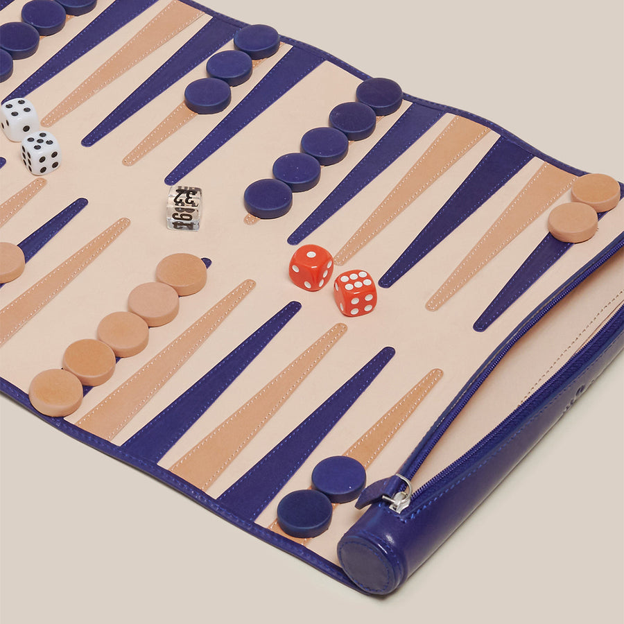 Travel Backgammon Board (Sabah Blue)