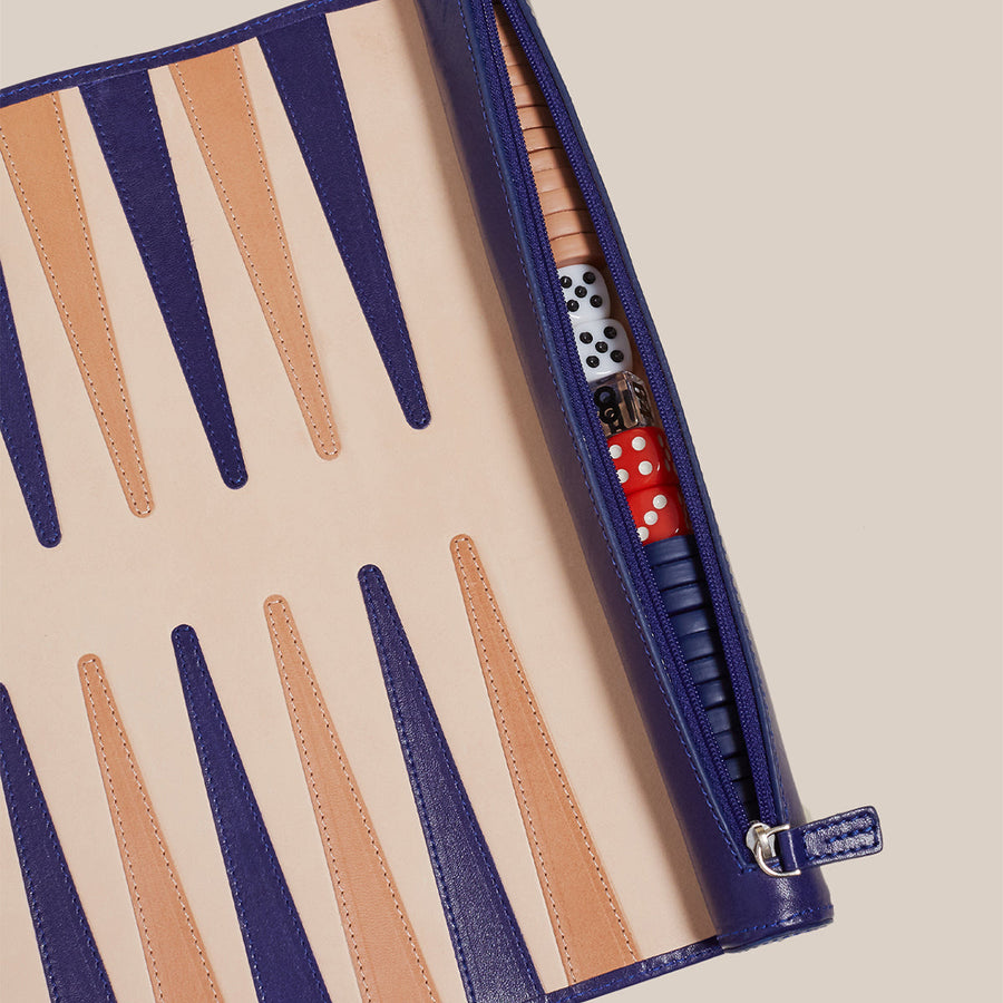 Travel Backgammon Board (Sabah Blue)