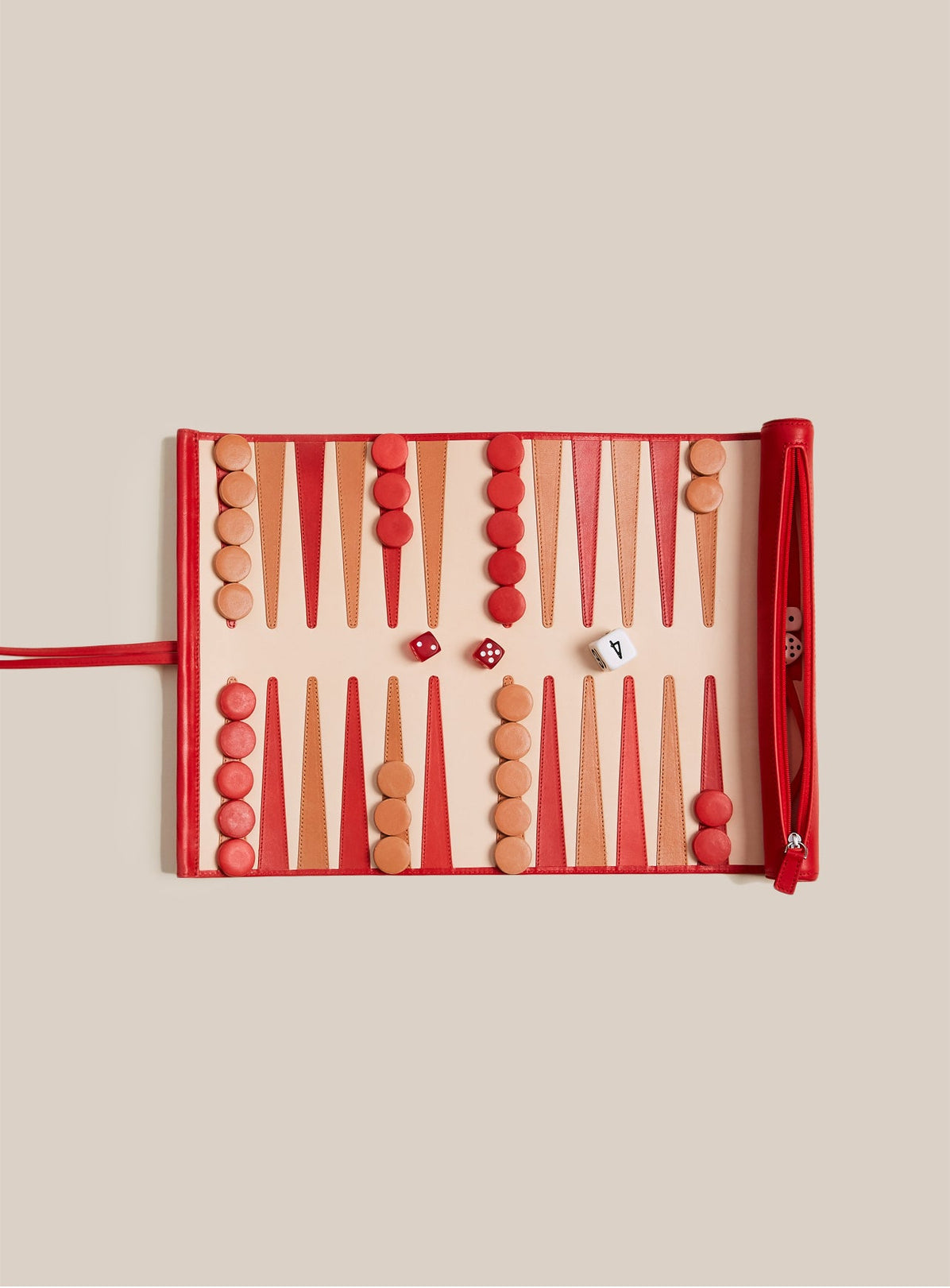 Travel Backgammon Board (Felli Red)