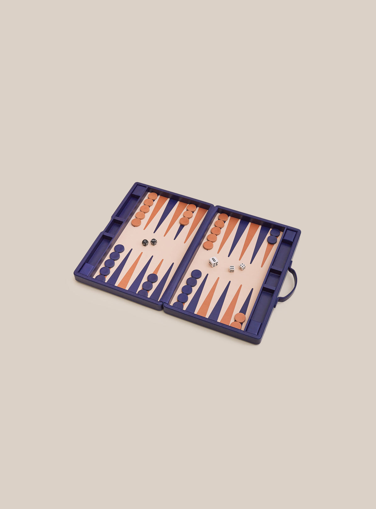 Backgammon Collector's Case Set - Blue